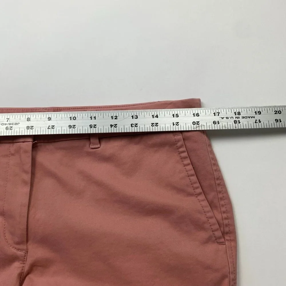 Talbots Womens Chino Pants Orange Size 6 Tapered Leg Flat Front Slash Pocket - Picture 6 of 8